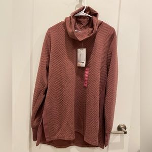 NWT RBX Cowl Neck Quilted Sweatshirt